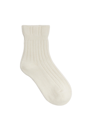 Falke Bedsock Rib Wool-blend Socks - Off White - 35/38