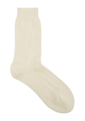 Falke Cosy Wool-blend Socks - Off White
