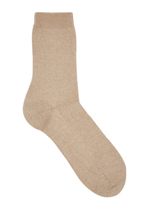 Falke Cosy Wool-blend Socks - Camel