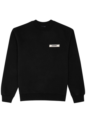 Jacquemus Le Sweatshirt Gros Grain Cotton Sweatshirt - Black