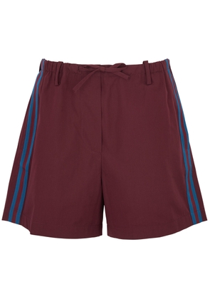 Dries Van Noten Penry Cotton Shorts - Bordeaux - 38 (UK10 / S)