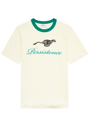 Wales Bonner Persistence Embroidered Cotton T-shirt - Cream