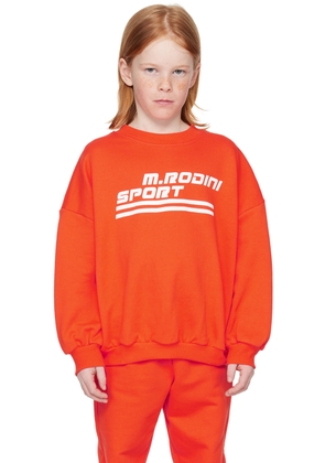 Mini Rodini Kids Red 'M.Rodini' Sweatshirt