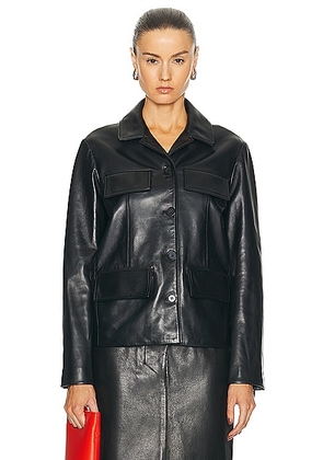 Proenza Schouler Roos Jacket in Black - Black. Size 2 (also in 0, 4).
