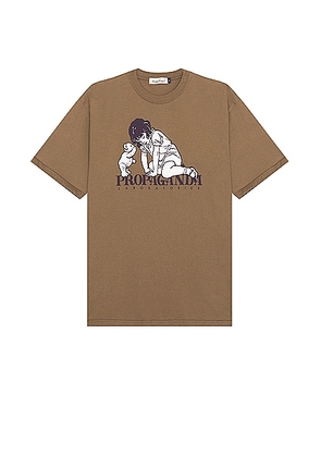 Undercover Tee in Gray Beige - Brown. Size 5 (also in 3, 4).