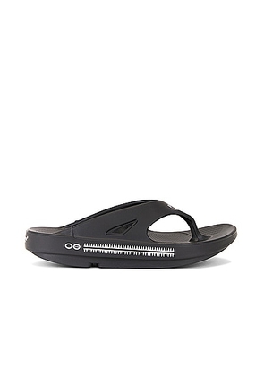 Undercover x OOFOS Sandal in Black - Black. Size 26 (also in 27, 28, 29, 30).
