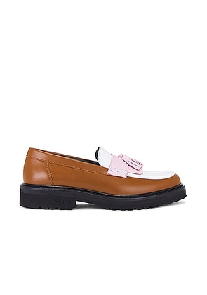 Vinny's Richee Tri-tone Tassel Loafer in Leather Brown - Brown. Size 41 (also in ).