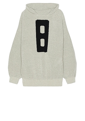 Fear of God Virgin Wool Boucle 8 Hoodie in Dove Grey - Grey. Size L (also in S).