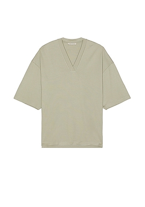 Fear of God Viscose Milano V-neck Tee in Paris Sky - Grey. Size L (also in M, S, XL/1X).