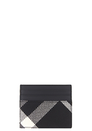 Burberry Tall Sandon Wallet in Black & Calico - Black. Size all.