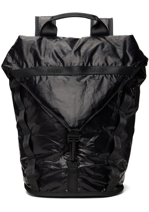 RAINS Black Sibu Duffle Backpack