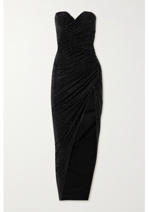 ALEXANDRE VAUTHIER - Strapless Crystal-embellished Stretch-jersey Maxi Dress - Black - FR34,FR36,FR38,FR40