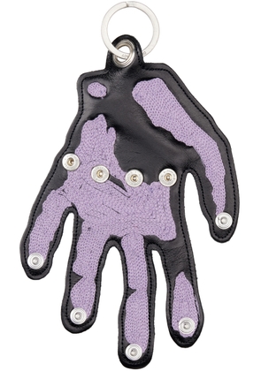 OUR LEGACY Black & Purple Hand Keychain