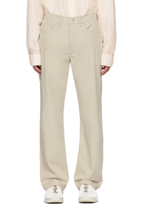 OUR LEGACY Beige Formal Cut Trousers