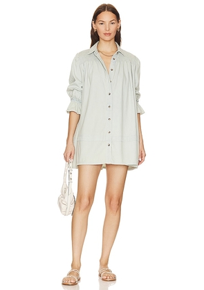 Free People Vanessa Denim Tunic in Baby Blue. Size M.