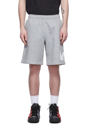 Nike Grey Sportswear Club Graphic Shorts