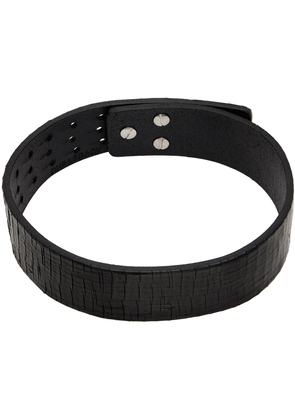 OUR LEGACY Black 3 CM Crack Leather Choker