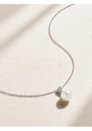 Mikimoto - Morning Dew 18-karat White Gold, Pearl And Diamond Necklace - One size