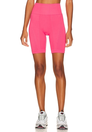ALALA Barre Extended Short in Pink. Size S.