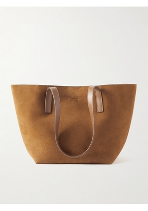 Loeffler Randall - + Net Sustain Easton Medium Leather-trimmed Suede Tote - Brown - One size