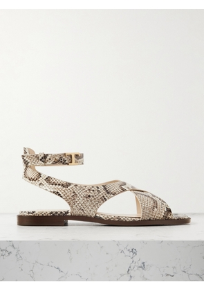Tod's - Snake-effect Leather Sandals - Animal print - IT35.5,IT36,IT36.5,IT37,IT37.5,IT38,IT38.5,IT39,IT39.5,IT40,IT40.5,IT41,IT42