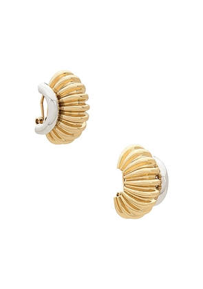 Demarson Lexi Earrings in Metallic Gold.