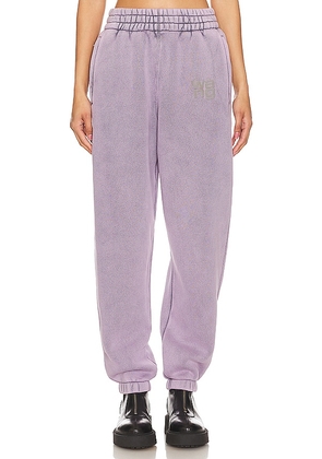 Alexander Wang Essential Classic Sweatpants in Lavender. Size M, S, XL, XS, XXS.