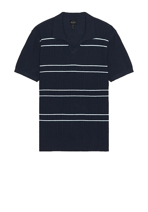 Good Man Brand Drop Needle Polo in Blue. Size M, S, XL.