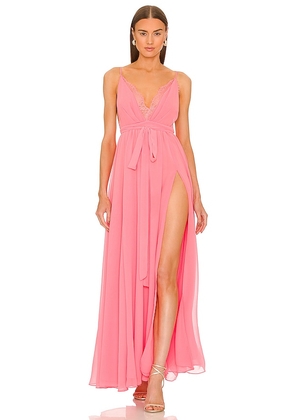 Michael Costello x REVOLVE Justin Gown in Pink. Size S, XS.