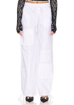 Lovers and Friends Maci Cargo Pant in White. Size M, S, XL, XS, XXS.