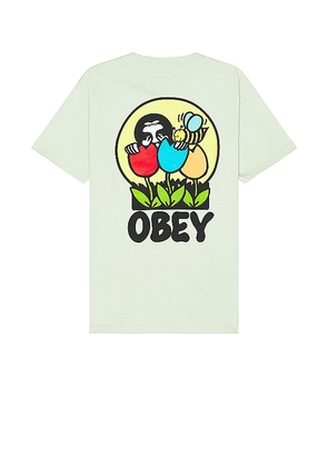 Obey Was Here Tee in Green. Size M, S, XL/1X.