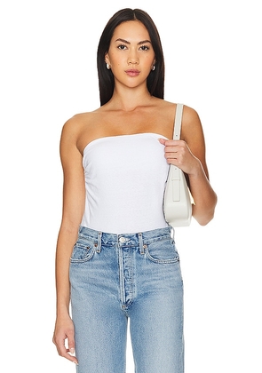 James Perse Twisted Tube Top in White. Size 1/S, 2/M, 3/L, 4/XL.
