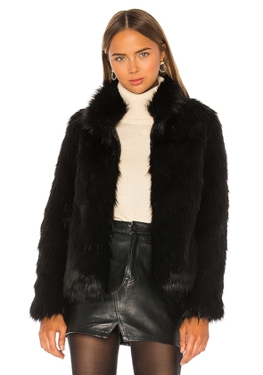 Unreal Fur Unreal Faux Fur Delish Jacket in Black. Size M, S, XS.