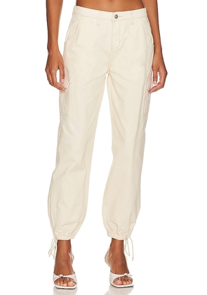 superdown Kayla Jogger Pant in Ivory. Size 26, 27, 28, 29, 30, 31, 32.