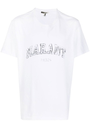 MARANT logo-print T-shirt - White