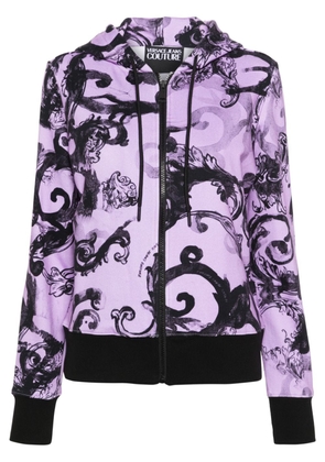 Versace Jeans Couture Baroccoflage-print zip-up hoodie - Purple