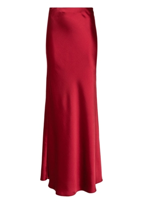 Blanca Vita Ginestra satin long skirt - Red