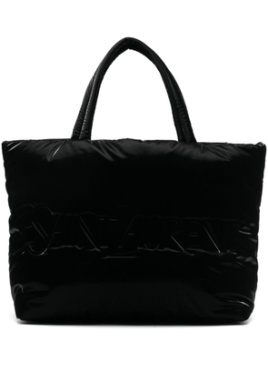 Saint Laurent debossed-logo tote bag - Black