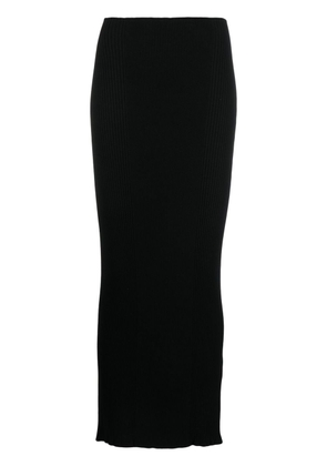 AERON high-waisted knitted skirt - Black