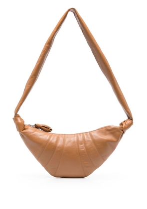 LEMAIRE small Croissant leather crossbody bag - Brown