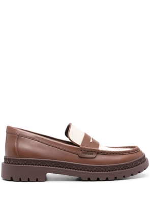 Coach Cooper leather loafers - Brown