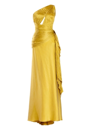 Maria Lucia Hohan Bliss satin gown - Yellow