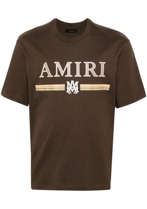 AMIRI MA-Bar logo-print T-shirt - Brown