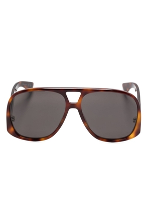 Saint Laurent Eyewear SL 652 Solace pilot-frame sunglasses - Brown