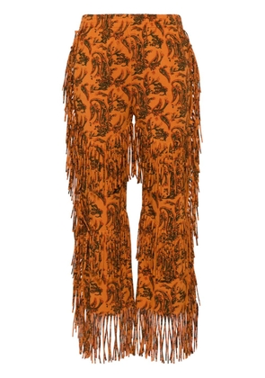 Alanui Monsoon straight-leg trousers - Orange