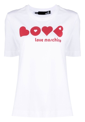 Love Moschino logo-print T-shirt - White
