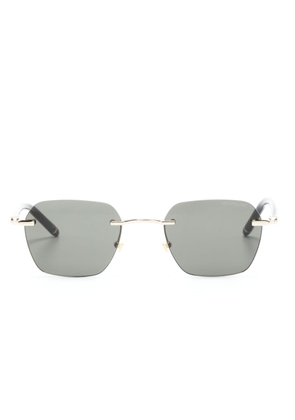 Montblanc rimless square-frame sunglasses - Black