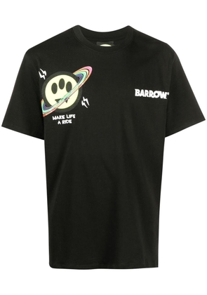 BARROW smiley print T-shirt - Black