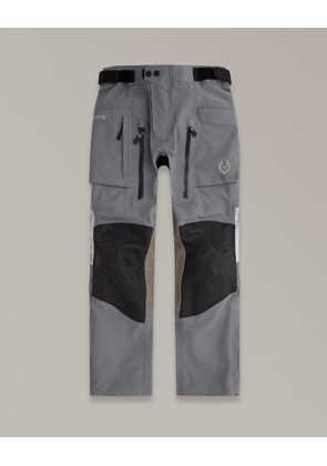 Belstaff Long Way Up Motorcycle Trousers Men's 3 Layer Gore-Tex Light Grey Size UK 30