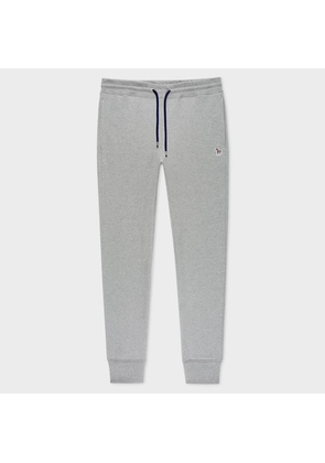 PS Paul Smith Tapered-Fit Grey Zebra Logo Cotton Sweatpants